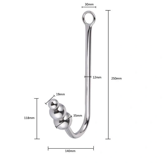 Anal Hooks Hook with and Cuffs Anal Beaded Elegant Collar 5334 0809
